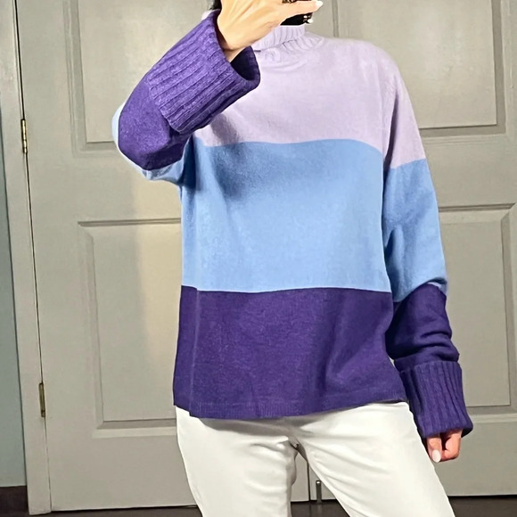 Marconi 2ply 100% cashmere turtleneck sweater size XL - Picture 5 of 10